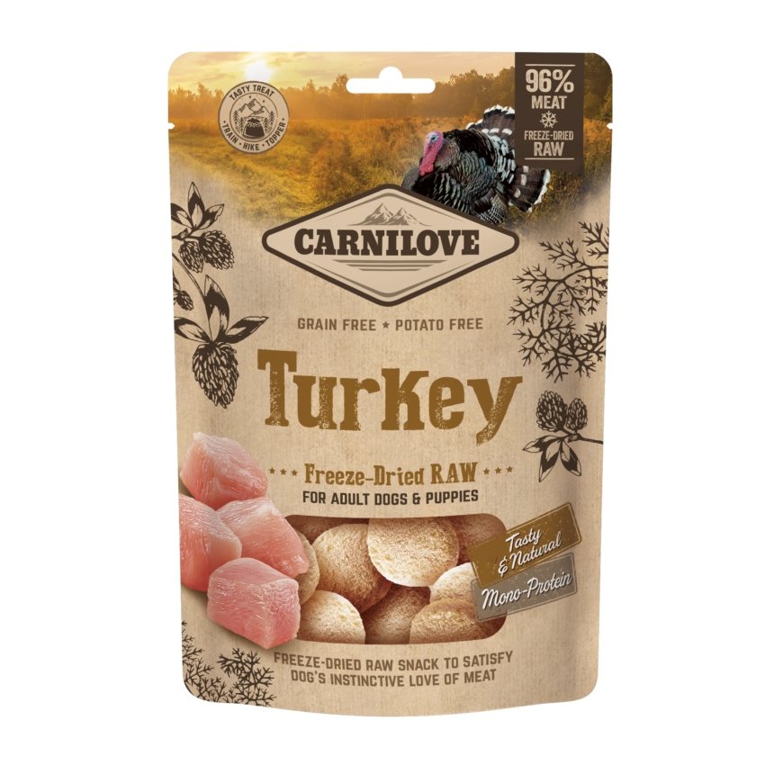 CARNILOVE HE112210 koera ja kassi maius Koer Vahepalad Türgi 60 g