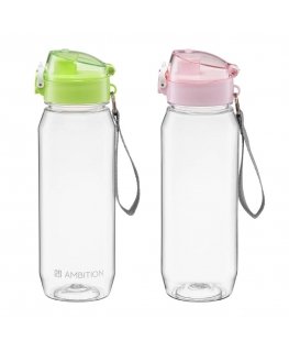 Sportinis vandens buteliukas 800 ml rožinis AMBITION