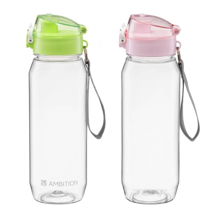 Sportinis vandens buteliukas 800 ml rožinis AMBITION