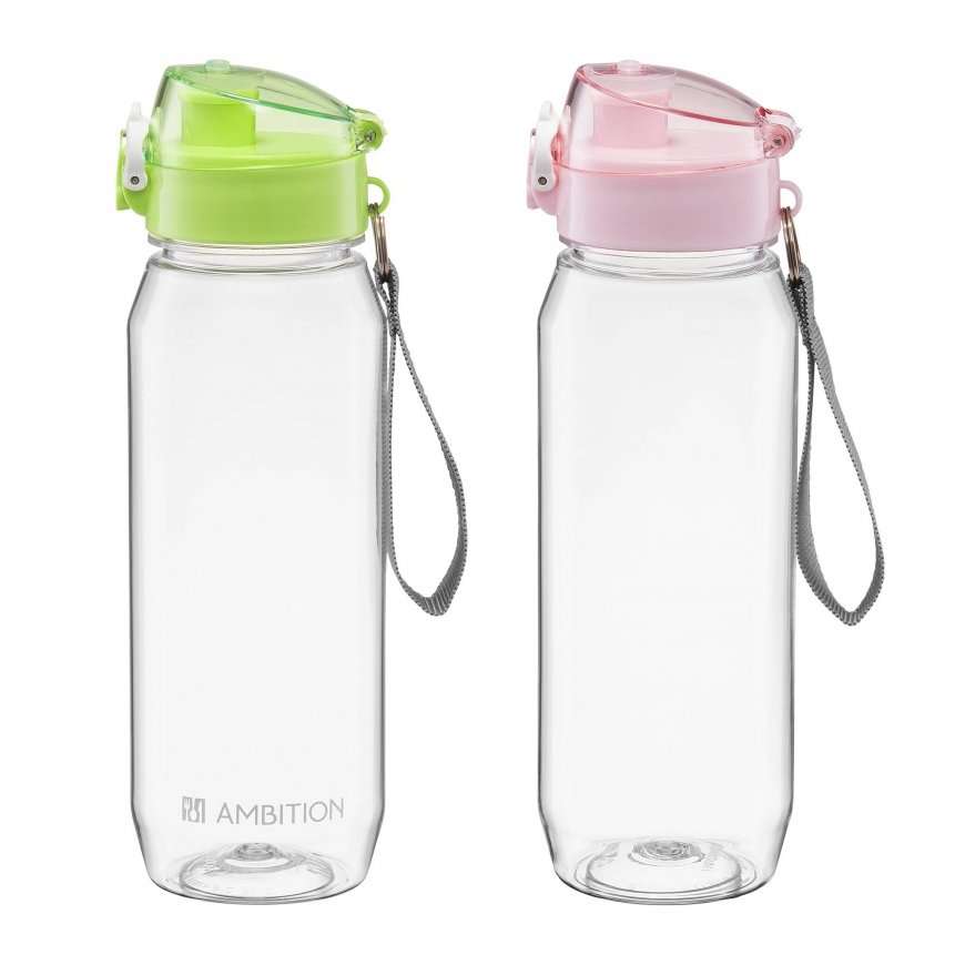 Urheilullinen vesipullo 800 ml vaaleanpunainen AMBITION – 2
