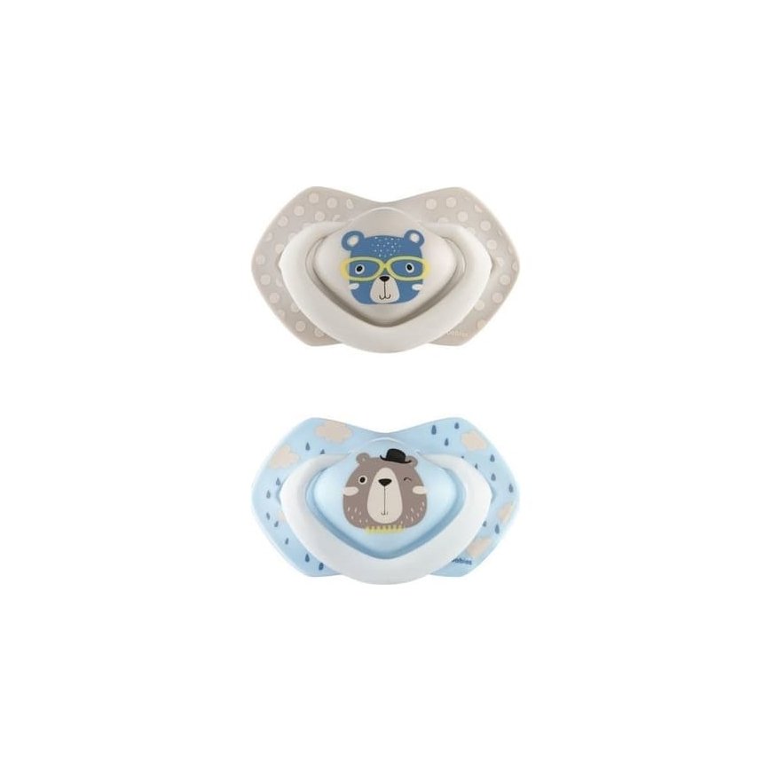 CANPOL BABIES silikona simetriska knupīte BONJOUR PARIS, 18 mēn.+, 2 gab., 22/649_blu – 2