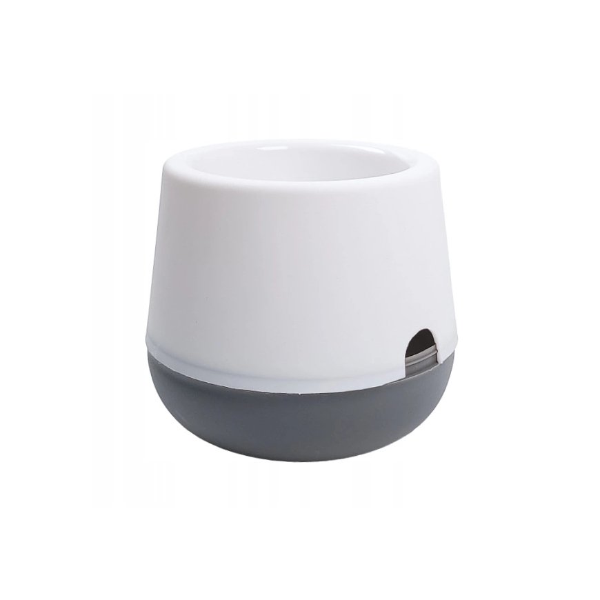 OEM Self-Watering Flower Pot - 14.5 cm - White - with
