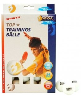 Best Sporting BEST SPORTS TABLE TENNIS BALLS 24 Pcs, WHITE