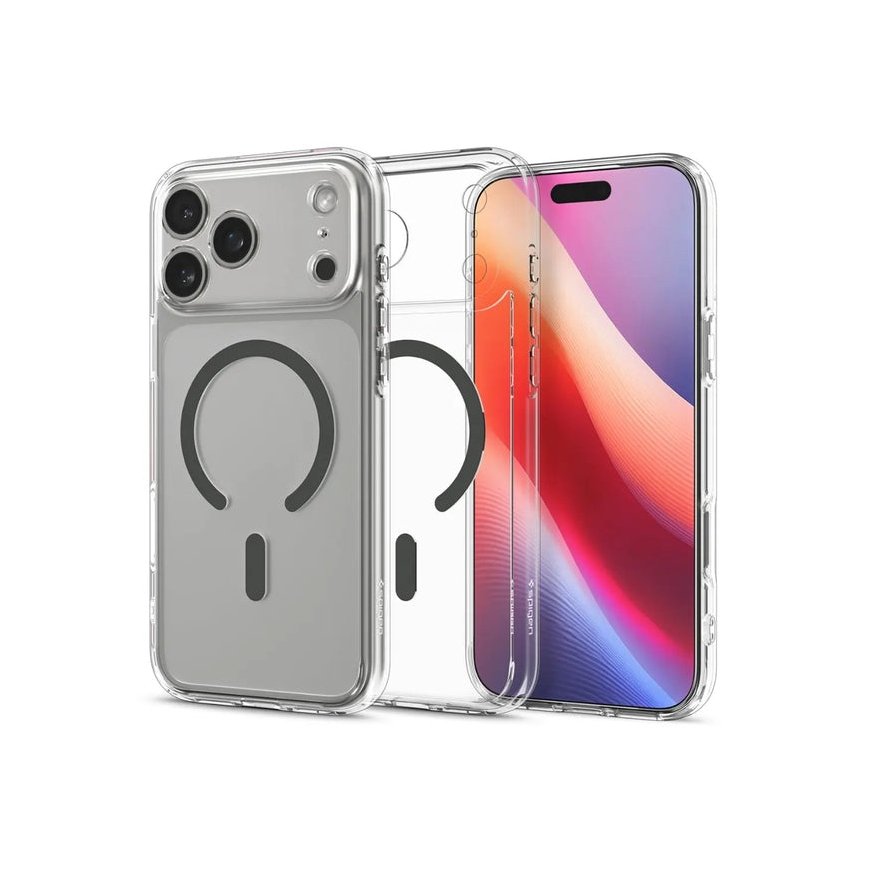 Spigen ACS10283 mobilo telefonu apvalks 17,5 cm (6.9") Aploksne Grafīts, Caurspīdīgs