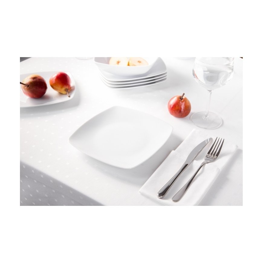 Mariapaula MariaPaula Square Moderna White Dessert Plate 18cm – 2