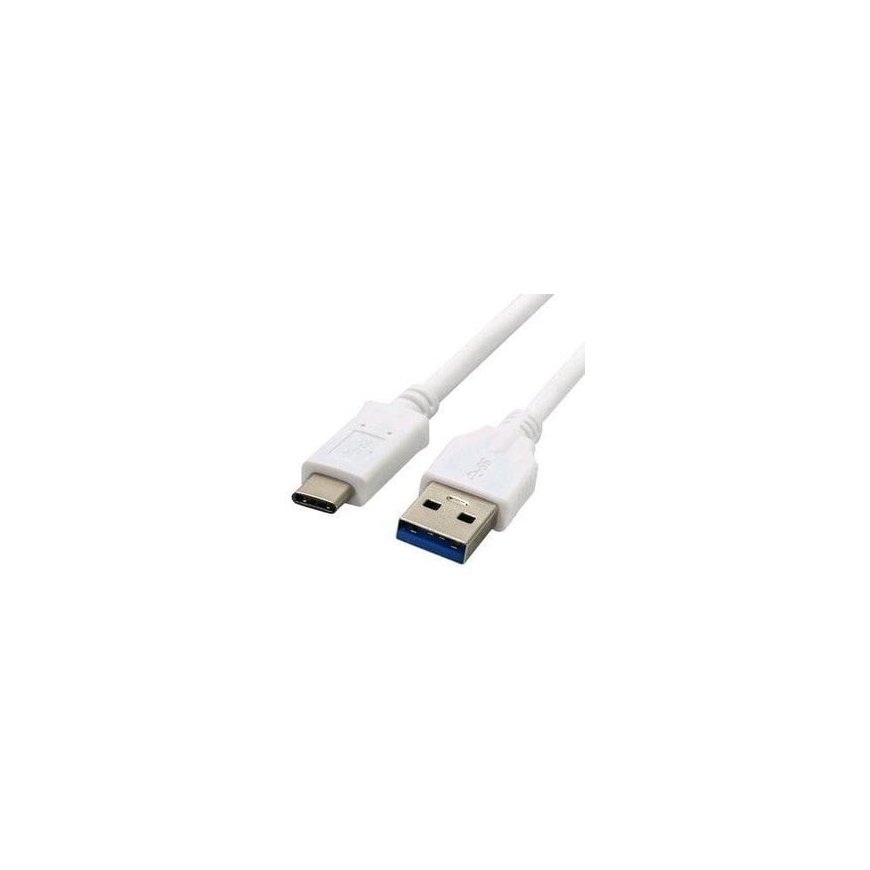 USB laidas C-Tech USB-A - USB-C 1 m Balta (CB-USB3C-10W)