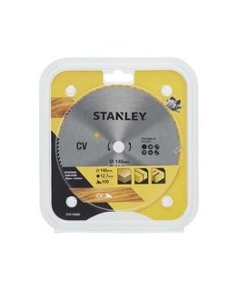 circular saw blade made of chrome vanadium steel, designed for wood 140/12.7 100 teeth Stanley [STA10080-XJ]