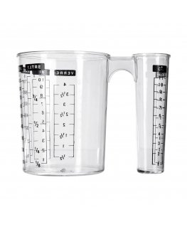 5five Simply Smart Double Container with Measuring Scoops for Sugar, Flour, and Similar Items