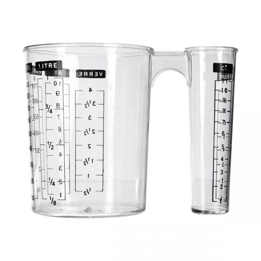 5five Simply Smart Double Container with Measuring Scoops for Sugar, Flour, and Similar Items