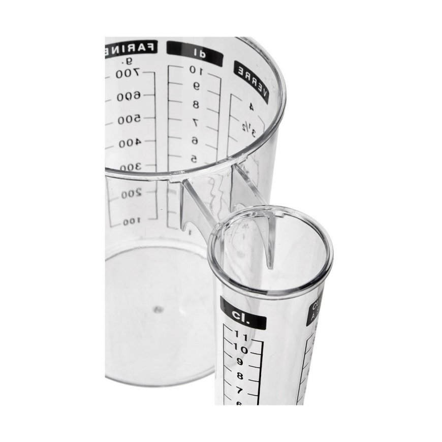 5five Simply Smart Double Container with Measuring Scoops for Sugar, Flour, and Similar Items – 2