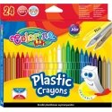 Colorino Kids 24 Color Plastic Sidewalk Chalks Colorino Kids 24 Color Plastic Sidewalk Chalks