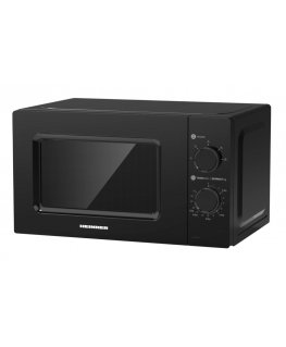 Heinner HMW-MD20MBK mikrobangų krosnelė Juoda Mikrobangų krosnelė be papildomų funkcijų Stalviršis 20 L 700 W
