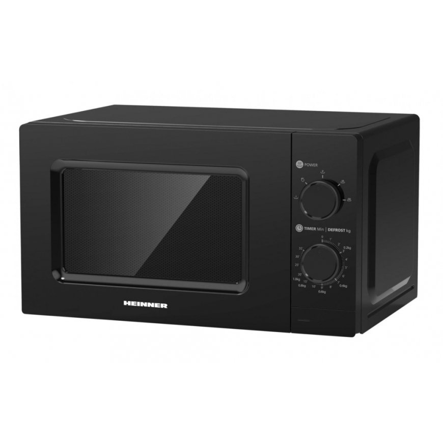 Heinner HMW-MD20MBK microwave Black Solo microwave Countertop 20 L 700 W