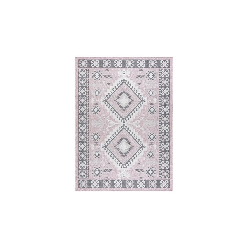 Roosa Kilim VINEA AZTEC värviga 160x220 Hakano