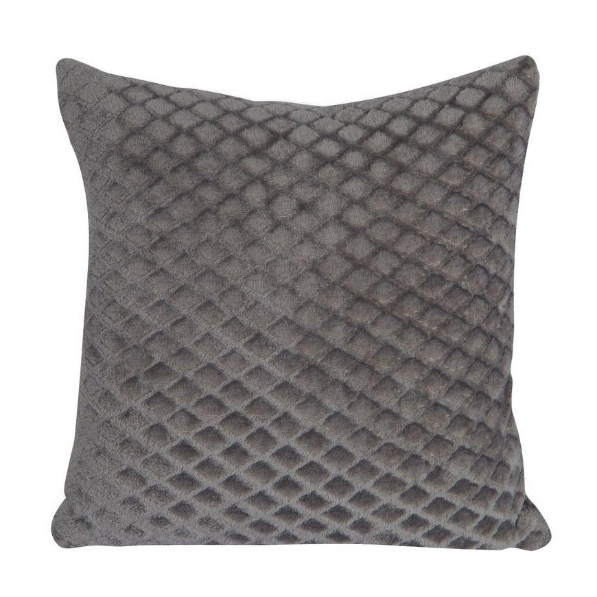 Eurofirany DESIGN 91 BELA Soft pillowcase with 3D effect, 40X40 cm, color: graphite