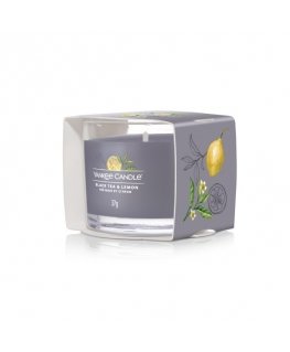 Yankee Candle Black Tea & Lemon vahakynttilä Pyöreä Black tea (leaf), Sitruuna Harmaa 1 kpl
