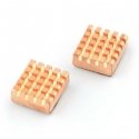 Oem vara radiatoru komplekts, kas paredzēts Raspberry Pi 3/2/B+/Zero ar siltuma vadītspējas lentu Oem vara radiatoru komplekts, kas paredzēts Raspberry Pi 3/2/B+/Zero ar siltuma vadītspējas lentu