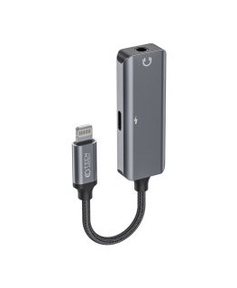 Tech-Protect UltraBoost USB-C (vīriešu) / Lightning (sieviešu) adapters – pelēks