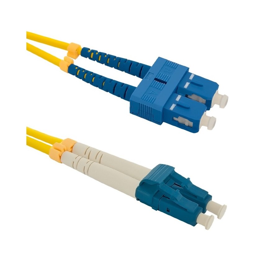 Qoltec 54034 „InfiniBand“ arba pluoštinis optinis kabelis 5 m SC LC Geltona