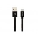 Swissten 71521101 USB cable 0.2 m USB A USB C Black