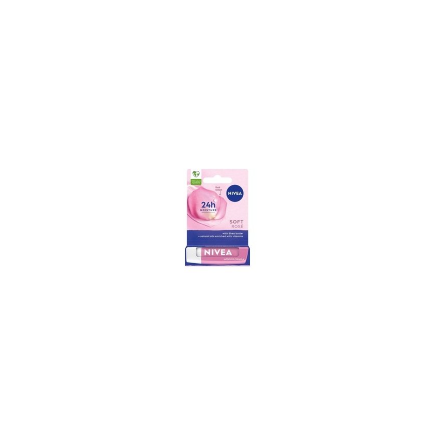 NIVEA Lip Care Soft Rose drėkinantys lūpų dažai 4,8 g – 2