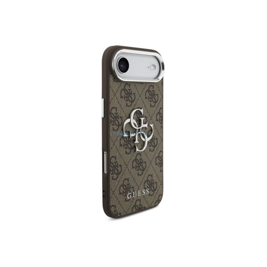 GUESS vāciņš IPHONE 17 Air GUHCP17MP4G4SMCW (4G PU ādas vāciņš ar lielo 4G un klasisko logo un sudraba metāla kameru apmali) brū – 2