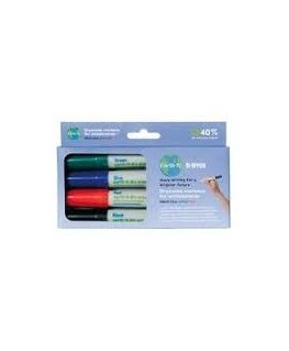 Bi-Office PE2206 marker 4 tk Must, Sinine, Roheline, Punane