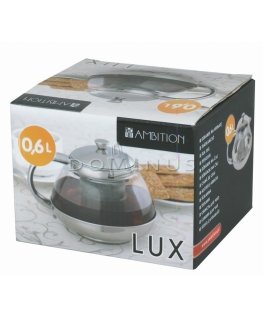Lux ąsotis koos virimo sieteliu 0,6 l AMBITION