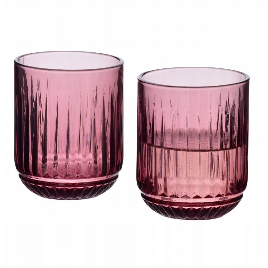 Lumarko Allesken ELISE PURPLE Rinkinys 4 stiklinėms 260ml 7,5x7,5x9,4 cm
