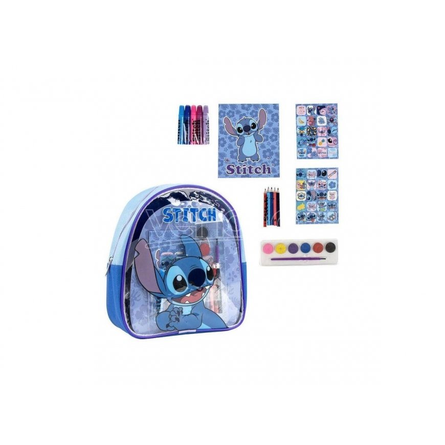 CERDÁ Disney Stitch - Pikkureppu- ja toimistotarvikesetti – 2