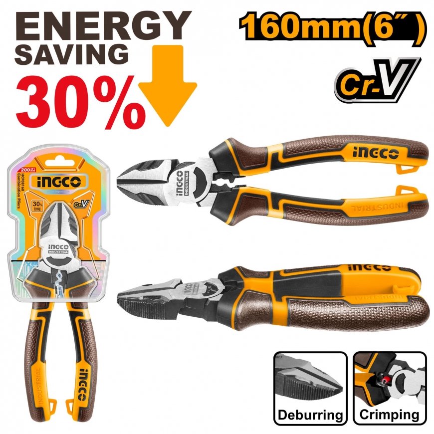 Ingco HCP08168 Combination Pliers CrV 160mm – 2