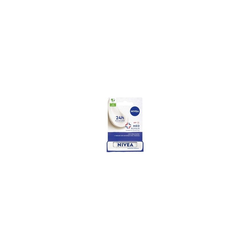 Nivea Med Repair Caring Lip Balm, 4.8 g