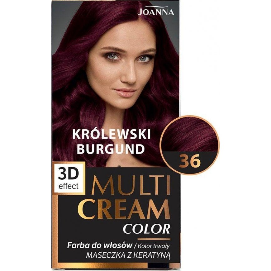 Joanna Multi Cream Color 36 Royal Burgundy – 2
