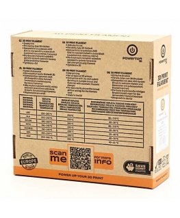 „Powerton 3D ECONOMY LINE“ PETG-filamentti, 1000 g, lumen valkoinen