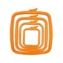 Nurge Marketing Nurge Square (Rectangular) Plastic Hair Ties 14.5*16.5 cm (Orange) 170-12OR Nurge Marketing Nurge Square (Rectangular) Plastic Hair Ties 14.5*16.5 cm (Orange) 170-12OR