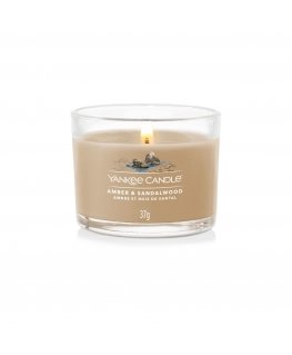 Yankee Candle Amber & Sandalwood vahaküünal Ümmargune Merevaik, Sandlipuu Pruun 1 tk