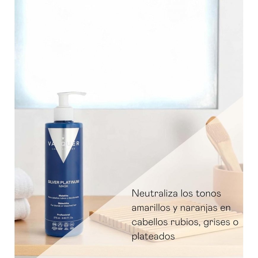Valquer Sidabrinis Platinum Har Mask, 300 ml