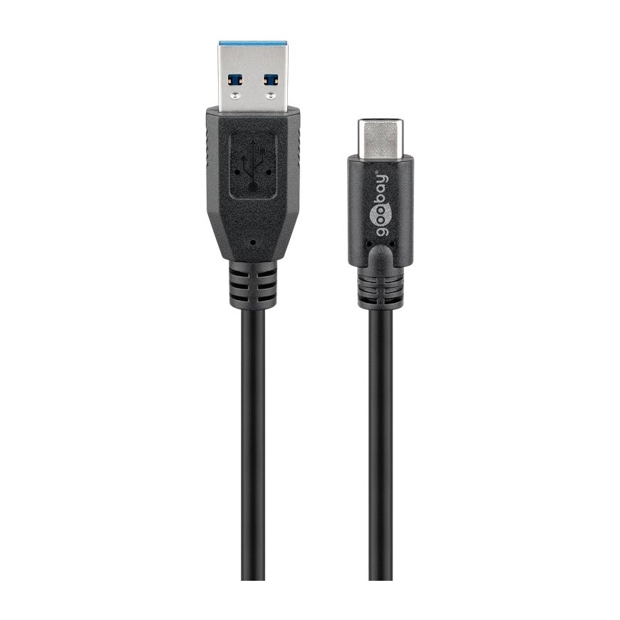 Goobay 67890 USB кабель 1 m USB A USB C Черный