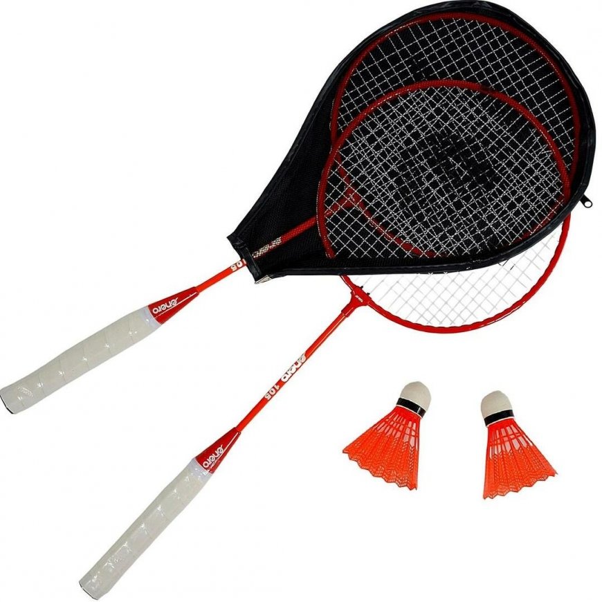 Badminton Set with Cover Red Orange ENERO 105 – 2