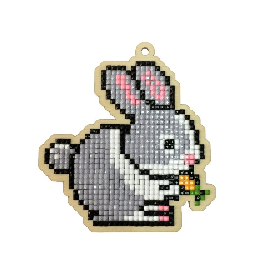 Beldizart Deimantteollisuuden maalaussarja puupohjalla Rabbit WWP108 – 2