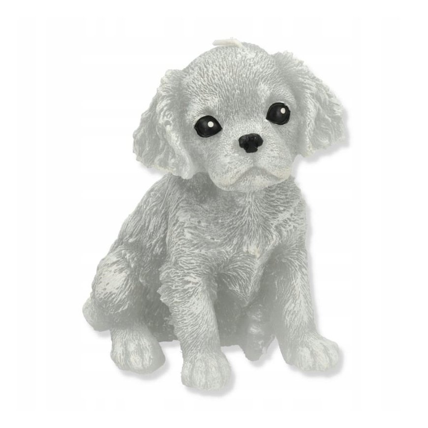 Mondex Küünlafiguur ÜKSUSED KOOGLI SPANIEL 11x14cm hall parafiin