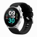 Smart watch Gravity GT2-6, hõbedane korpus musta rihmaga