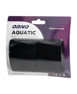 ORNO KAKSIKHENK MÜÜK 2x2P+Z AQUATIC IP44 MUST