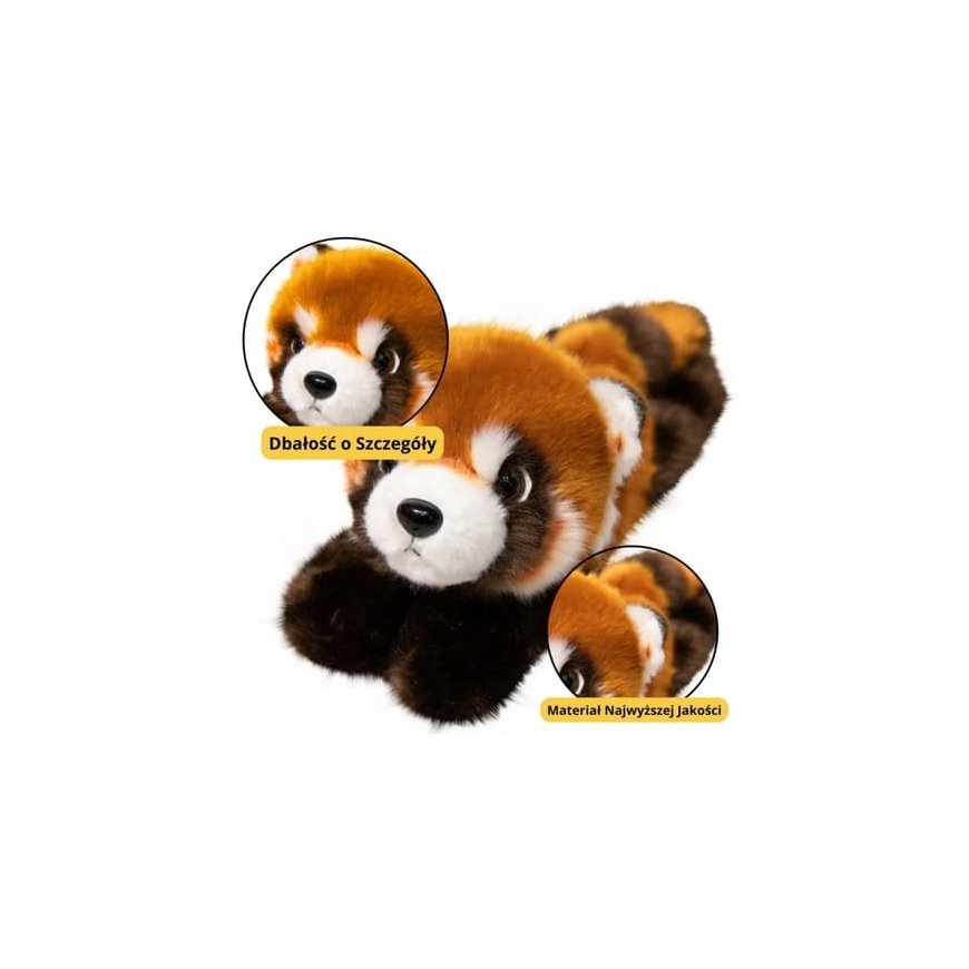 Lean Toys Plush Red Panda Keychain 13 cm – 2
