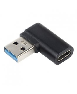 „PremiumCord“ 90° lenktas USB-C lizdas iki A tipo USB 3.0 kištukas