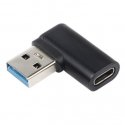 „PremiumCord“ 90° taivutettu USB-C liitin A-tyypin USB3.0 pistoke „PremiumCord“ 90° taivutettu USB-C liitin A-tyypin USB3.0 pistoke