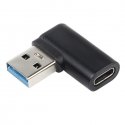 „PremiumCord“ 90° kõver USB-C pesa kuni A tüüpi USB3.0 pistik „PremiumCord“ 90° kõver USB-C pesa kuni A tüüpi USB3.0 pistik