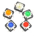 OEM Tactical Button 12x12, 7mm THT 6 Contacts - Blue Backlight - 5 pcs OEM Tactical Button 12x12, 7mm THT 6 Contacts - Blue Backlight - 5 pcs