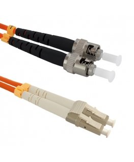 Qoltec 54072 „InfiniBand“ arba pluoštinis optinis kabelis 2 m LC ST Oranžinė