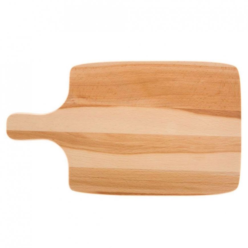 Wooden Rectangular Cutting Board with Handle Woody 38 x 22 cm DOMOTTI